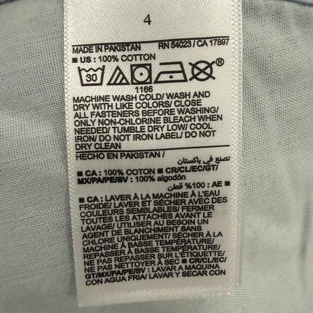 Old Navy Womens Baggy Wide Leg Cargo Jeans Size 4 Mid Rise Cotton Skater Y2K New - Picture 8 of 11